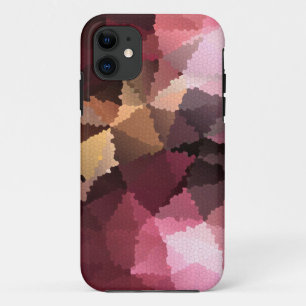 Mosaik in braun-rosa und gelben Farben Case-Mate iPhone Hülle