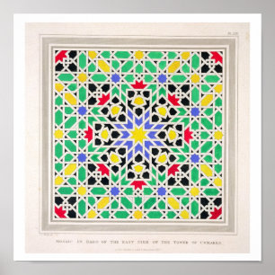 Mosaik in den Sockelen der Ostseite des Turms O Poster