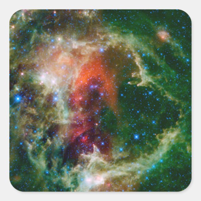Mosaik ist der Soul-Nebel Quadratischer Aufkleber (Vorderseite)