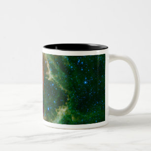Mosaik ist vom Soul-Nebelfleck Zweifarbige Tasse