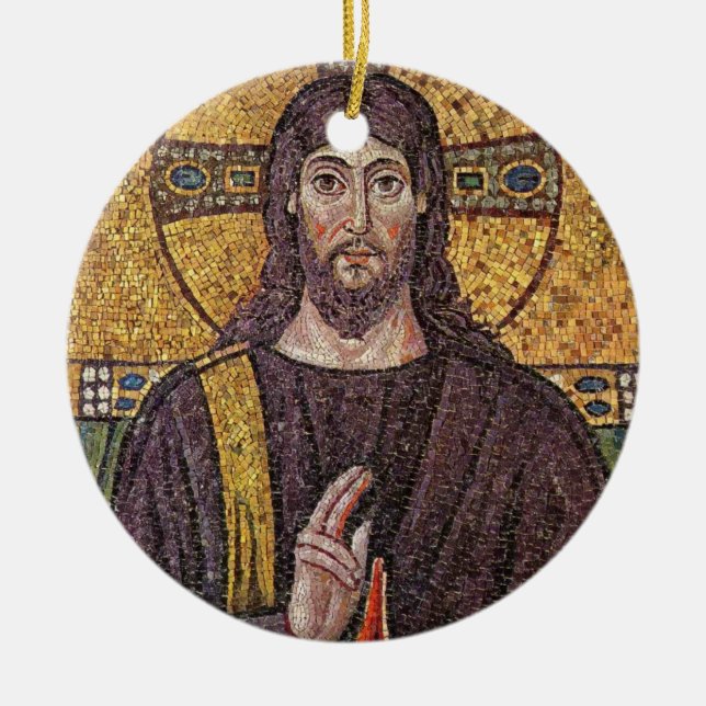 Mosaik Jesus Ornament (Vorne)