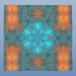 Mosaik Kaleidoskop Blume Orange und Blue Schal<br><div class="desc">Dieses Mosaik Kaleidoskop Design zeichnet sich durch brillante orange und blaue Fliesen aus. Ein lebhaftes geometrisches Design,  inspiriert von Fraktalen,  Mandalasen und Mosaiken aus Buntglas. Holen Sie sich jetzt dieses schöne,  trippige Design und fügen Sie ein paar groovative Farben in Ihr Leben!</div>