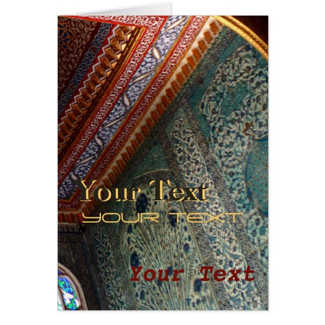 Mosaik - Kartengrüßen-, Hinweis (Vorne)