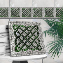 Mosaik keltischer Knoten - Muschel und Perle der A