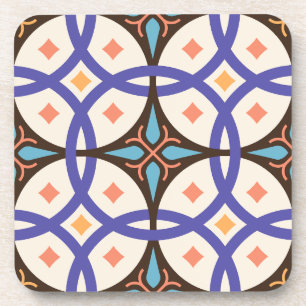 Mosaik-Keramik-Ornament-Verzierungsfliesenmuster Getränkeuntersetzer