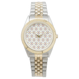 Mosaik-Kreuzmuster Armbanduhr