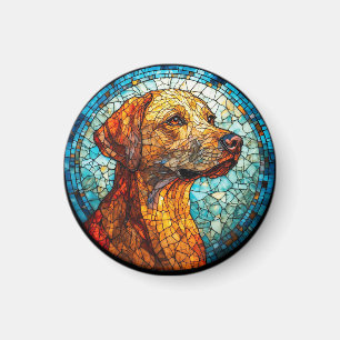 🌸 Mosaik Labrador Farbpunkte Fröhlicher Wohnstil Magnet