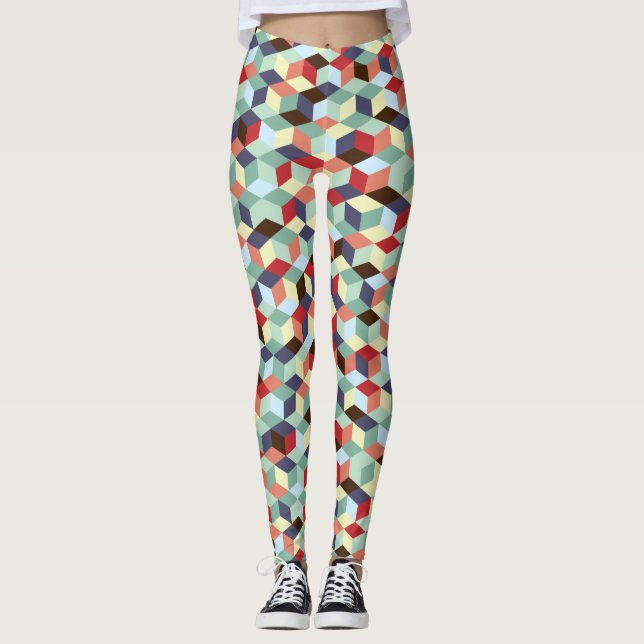 Mosaik Leggings (Vorderseite)