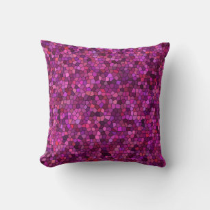 Mosaik Lila Pink Kissen