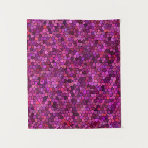 Mosaik Lila Pink Wandteppich