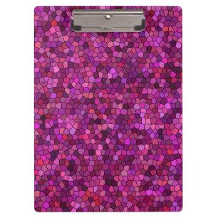 Mosaik Lila rosa Klemmbrett