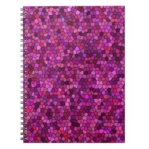 Mosaik Lila rosa Notizblock