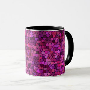 Mosaik Lila rosa Tasse