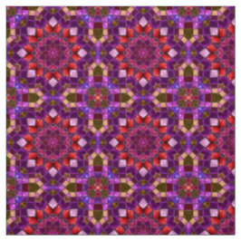 Mosaik-lila Vintages Fraktal-Kaleidoskop Stoff