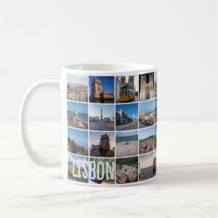 Mosaik Lissabon-Fotos, Portugal Kaffeetasse