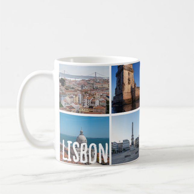 Mosaik Lissabon-Fotos, Portugal Kaffeetasse (Links)