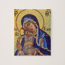 Mosaik Madonna u. Kinderikone