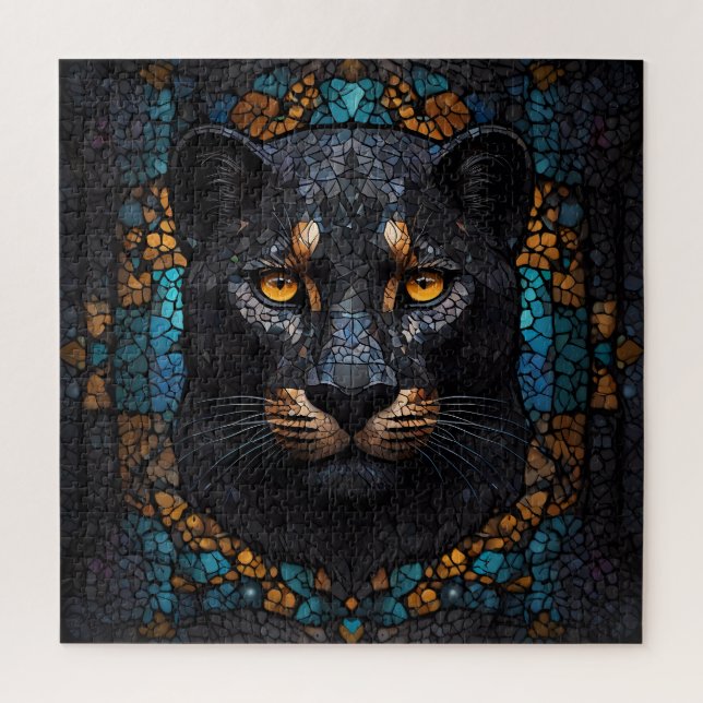Mosaik Majestät: Der Schwarze Panther (Vertikal)