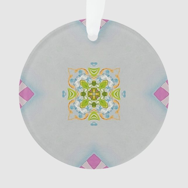 Mosaik Medallion Acrylschmuck Ornament (Vorderseite)