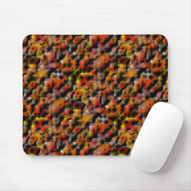 Mosaik mit Mischung aus roten und geschnitzten Far Mousepad (Mit Mouse)