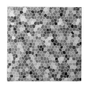 Mosaik-Muster aus Grau , Weiß und Schwarz Fliese