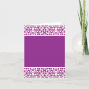 Mosaik-Muster BGF - lila Karte