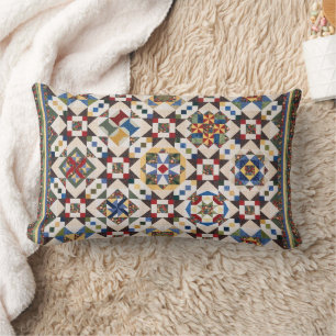 Mosaik Muster Lumbar Pillow Lendenkissen
