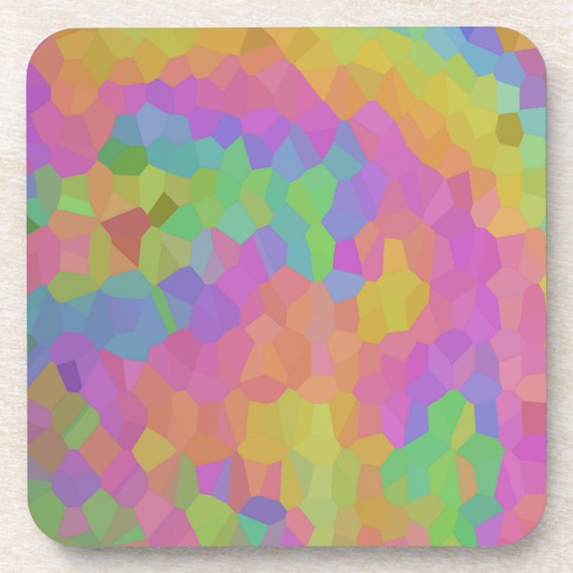 Mosaik Oil Slick Getränkeuntersetzer (Vorderseite)
