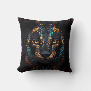 Mosaik Panther Art Kissen