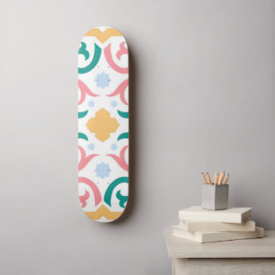 Mosaik/Pastell/Frühling Skateboard