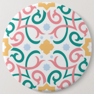 Mosaik/Pastellfarben/Frühling Button