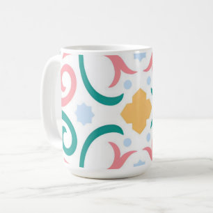 Mosaik/Pastellfarben/Frühling Kaffeetasse