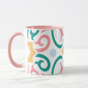 Mosaik/Pastellfarben/Frühling Tasse