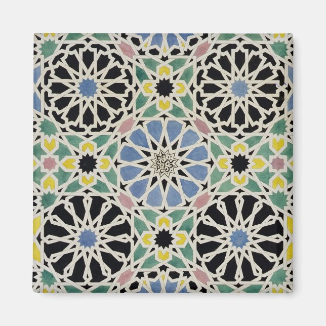 Mosaik Pflaster in der Alhambra, aus "The Arabian Magnet (Vorne)