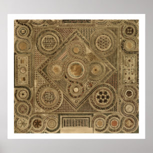 Mosaik Pflaster vor dem Altar, Platte A von "Wir Poster