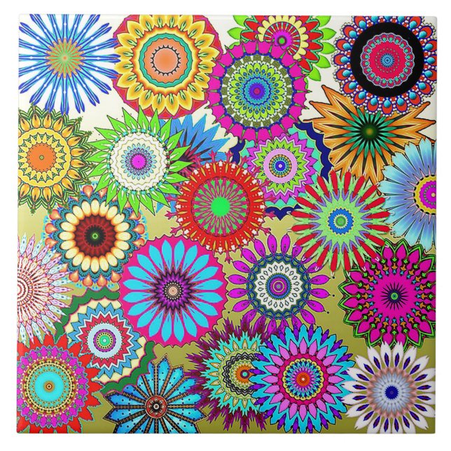 Mosaik Pinwheels Fliese (Vorderseite)