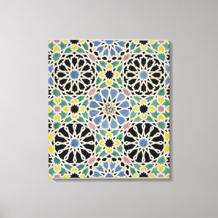 Mosaik-Plasterung im Alhambra, 'vom Araber Leinwanddruck