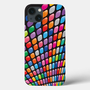 Mosaik-punktiert bunter Verzerrungs-Regenbogen Case-Mate iPhone Hülle