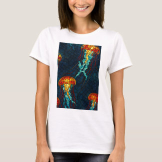 Mosaik-Quallen T-Shirt