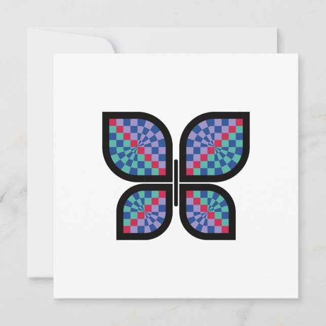 Mosaik Radiance Butterfly Feiertagskarte (Vorderseite)