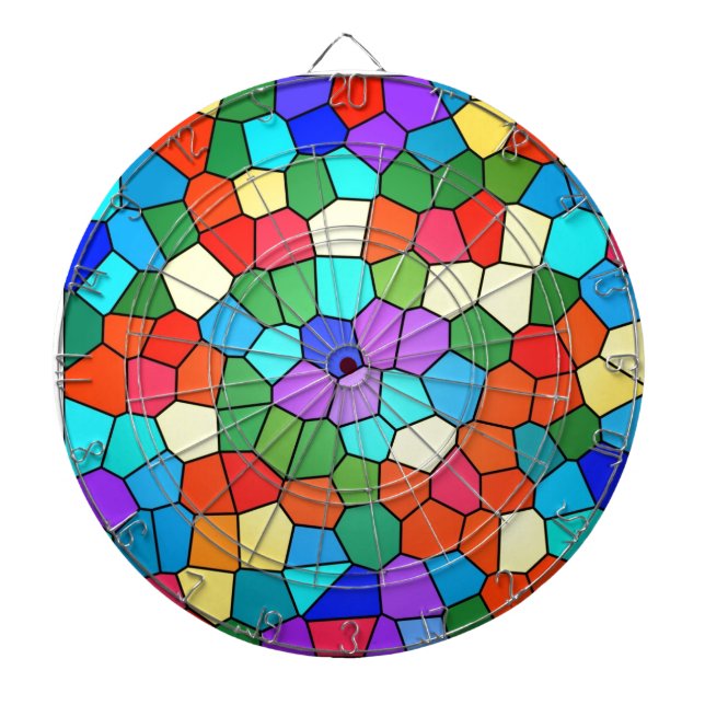 Mosaik Rainbow Dartscheibe (vorne)