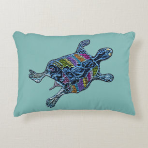 Mosaik-Schildkröte-Akzent-Kissen Dekokissen