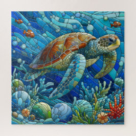 Mosaik Sea Turtle Underworld Vibrannte Einzigartig