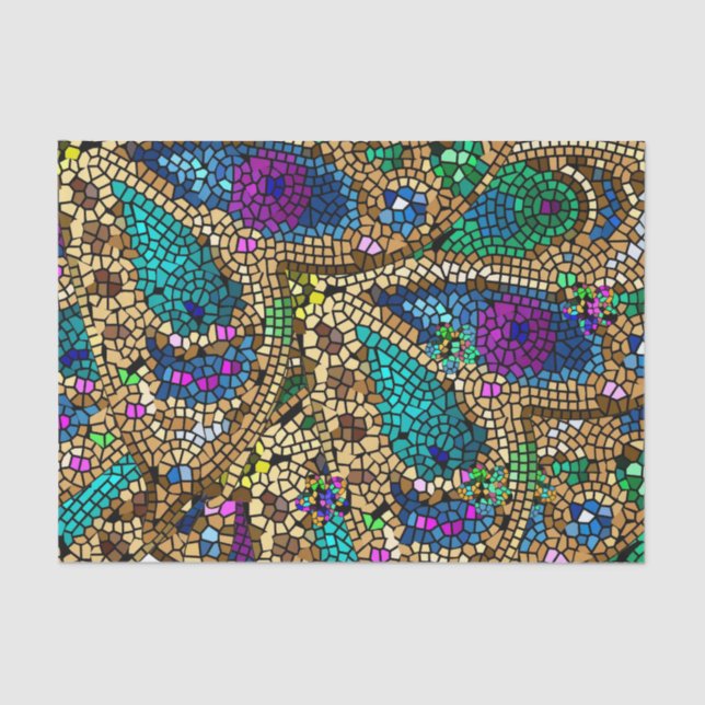 Mosaik Seidenpapier (Vorderseite)