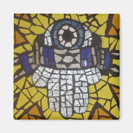 Mosaik Silver Hamsa Star Tallit und das böse Auge Magnet