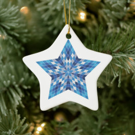 Mosaik-Sternexplosion Keramik Ornament