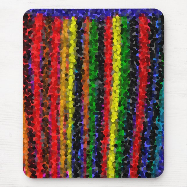 Mosaik Streifen Mousepad (Vorne)