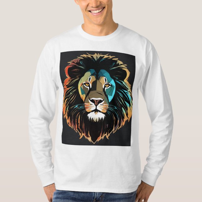 Mosaik-T - Shirt in geometrischer Form (Vorderseite)