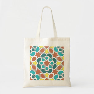 Mosaik und Kunst von Marokko. Arabisch und Tragetasche