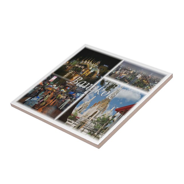 Mosaik von BANGKOK, Thailand, Asien, Fliese (Seite)